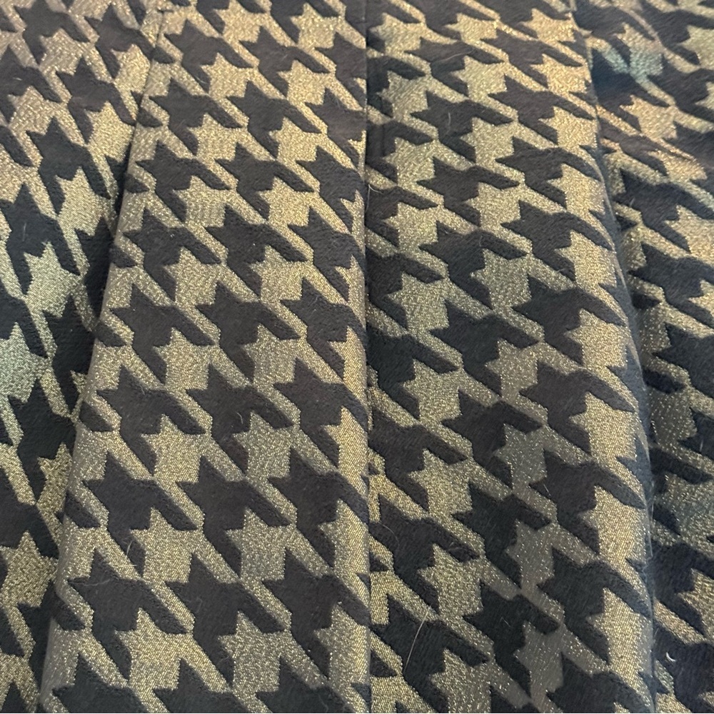 Ann Taylor Factory Black Gold Houndstooth A-Line Skirt Size 2, investment piece - Picture 11 of 11